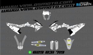 ADHESIVOS Y PEGATINAS DE VINILO GAS GAS ENDURO Y CROSS Rt008-03