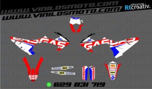 ADHESIVOS Y PEGATINAS DE VINILO GAS GAS ENDURO Y CROSS Rt008-04