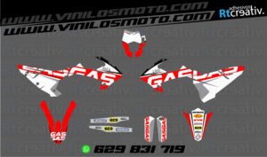 ADHESIVOS Y PEGATINAS DE VINILO GAS GAS ENDURO Y CROSS Rt008-05
