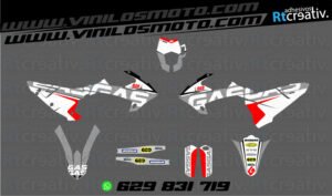 ADHESIVOS Y PEGATINAS DE VINILO GAS GAS ENDURO Y CROSS Rt008-07