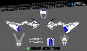 ADHESIVOS Y PEGATINAS DE VINILO GAS GAS ENDURO Y CROSS Rt008-08