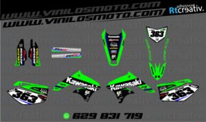 ADHESIVOS Y PEGATINAS DE VINILO KAWASAKI ENDURO Y CROSS Rt009-01