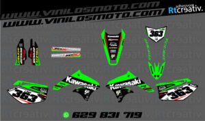 ADHESIVOS Y PEGATINAS DE VINILO KAWASAKI ENDURO Y CROSS Rt009-02