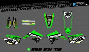 ADHESIVOS Y PEGATINAS DE VINILO KAWASAKI ENDURO Y CROSS Rt009-03