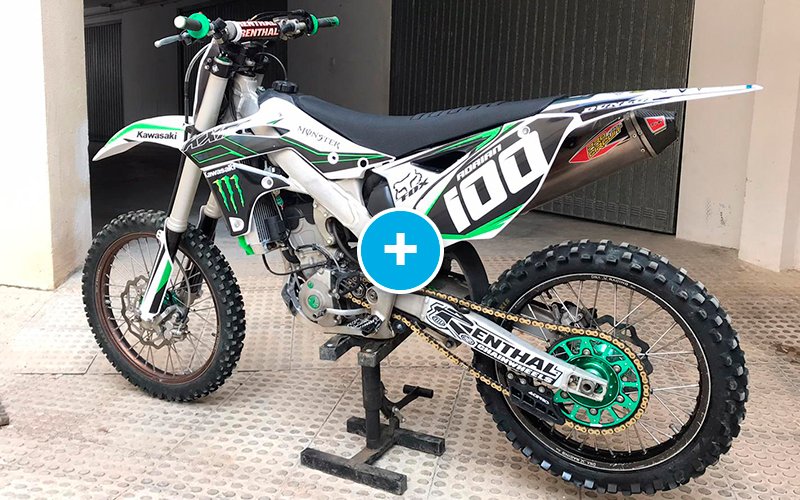 ADHESIVOS Y PEGATINAS DE VINILO KAWASAKI ENDURO Y CROSS Rt001