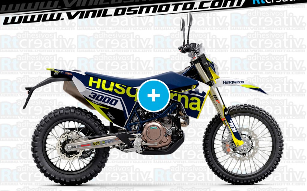 ADHESIVOS Y PEGATINAS DE VINILO HUSQVARNA ENDURO Y CROSS Rt001