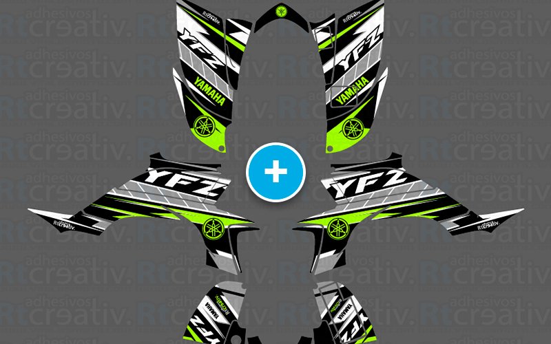 ADHESIVOS Y PEGATINAS DE VINILO PARA YAMAHA YFZ 450 Rt001