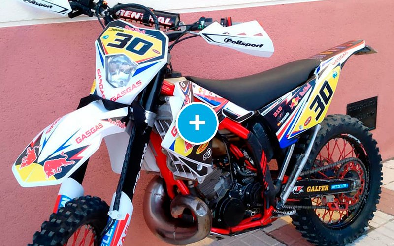 ADHESIVOS Y PEGATINAS DE VINILO GAS GAS ENDURO Y CROSS Rt002