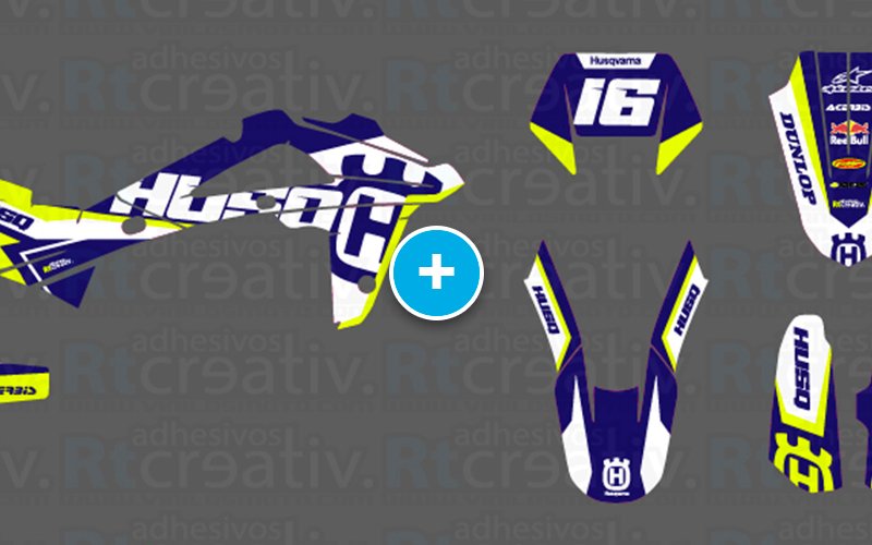 ADHESIVOS Y PEGATINAS DE VINILO HUSQVARNA ENDURO Y CROSS Rt002