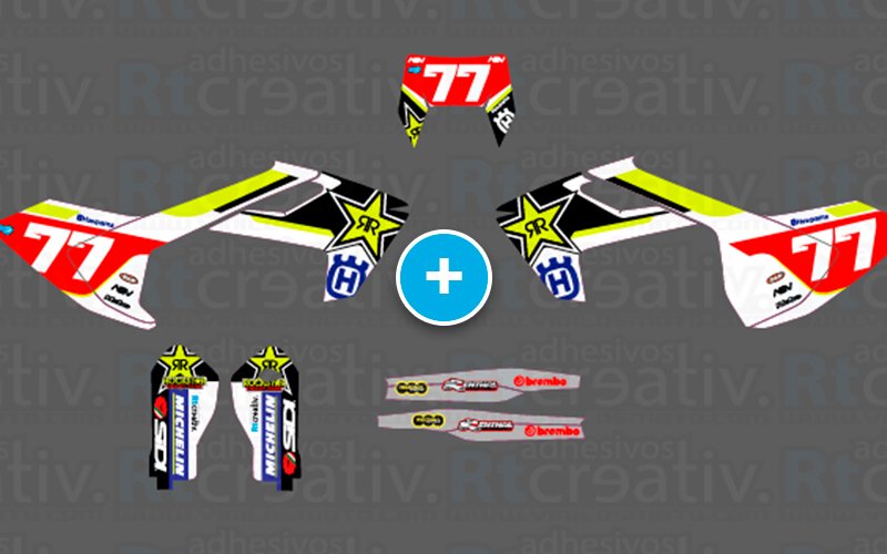 ADHESIVOS Y PEGATINAS DE VINILO HUSQVARNA ENDURO Y CROSS Rt003