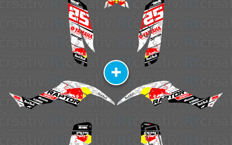 ADHESIVOS Y PEGATINAS DE VINILO PARA YAMAHA RAPTOR 350 Rt004
