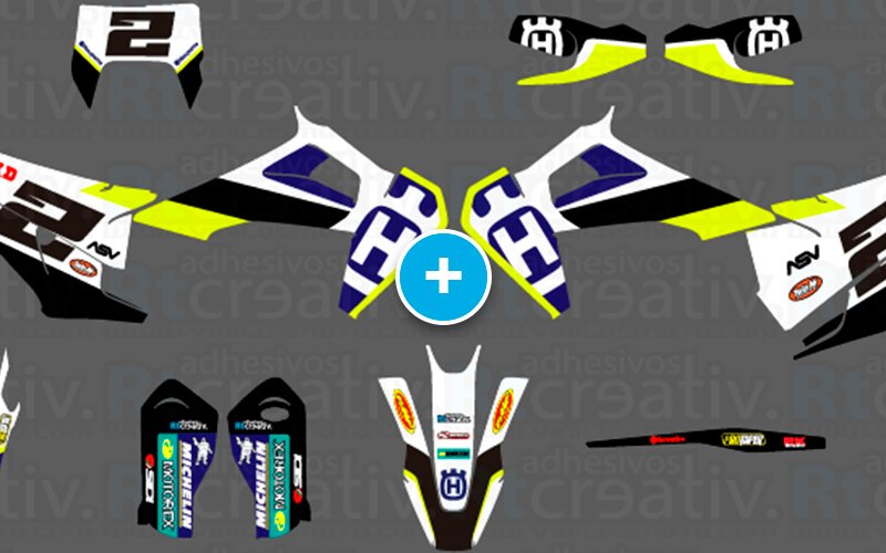 ADHESIVOS Y PEGATINAS DE VINILO HUSQVARNA ENDURO Y CROSS Rt005