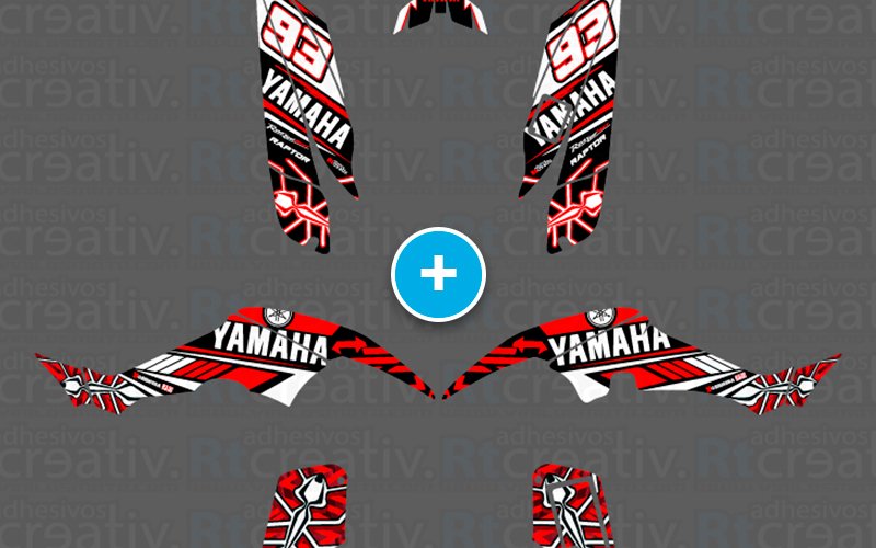ADHESIVOS Y PEGATINAS DE VINILO PARA YAMAHA RAPTOR 350 Rt005