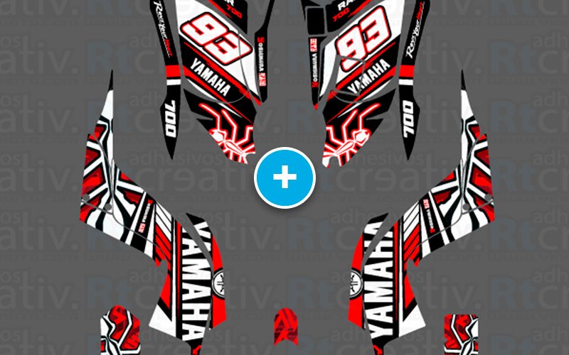 ADHESIVOS Y PEGATINAS DE VINILO PARA YAMAHA RAPTOR 700 Rt005