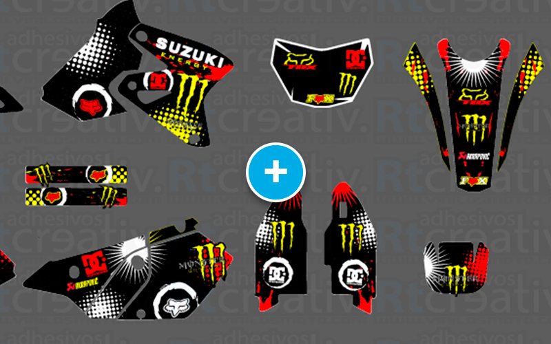 ADHESIVOS Y PEGATINAS DE VINILO SUZUKI ENDURO Y CROSS Rt006