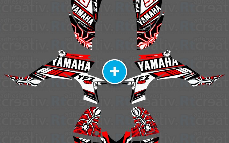 ADHESIVOS Y PEGATINAS DE VINILO PARA YAMAHA YFZ 450 Rt006