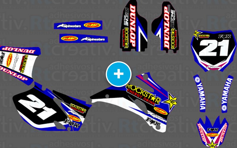 ADHESIVOS Y PEGATINAS DE VINILO YAMAHA ENDURO Y CROSS Rt006