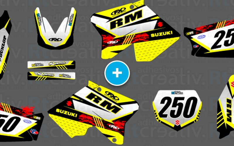 ADHESIVOS Y PEGATINAS DE VINILO SUZUKI ENDURO Y CROSS Rt007