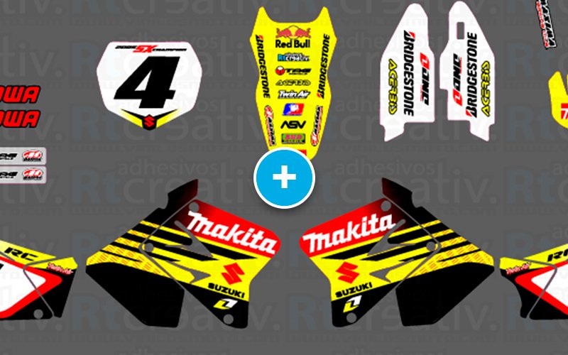 ADHESIVOS Y PEGATINAS DE VINILO SUZUKI ENDURO Y CROSS Rt008