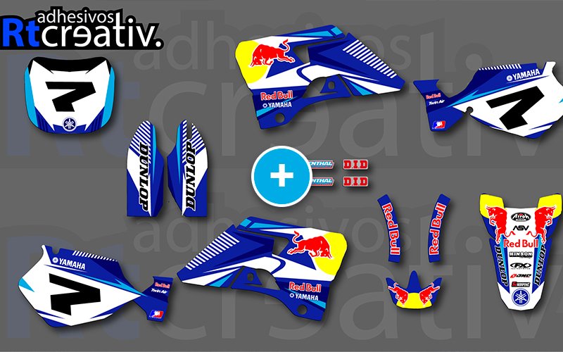 ADHESIVOS Y PEGATINAS DE VINILO YAMAHA ENDURO Y CROSS Rt008