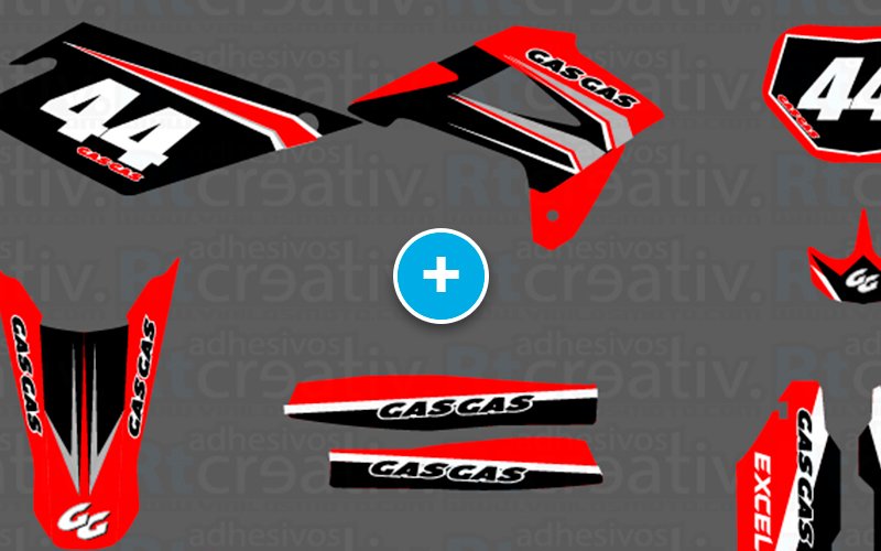 ADHESIVOS Y PEGATINAS DE VINILO GAS GAS ENDURO Y CROSS Rt009