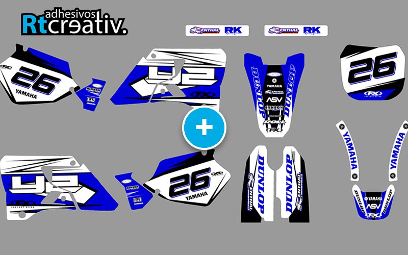 ADHESIVOS Y PEGATINAS DE VINILO YAMAHA ENDURO Y CROSS Rt009