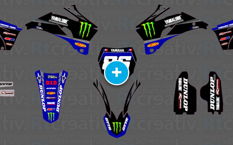 ADHESIVOS Y PEGATINAS DE VINILO YAMAHA ENDURO Y CROSS Rt010