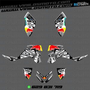 ADHESIVOS Y PEGATINAS DE VINILO PARA POLARIS OUTLAW 525 Rt001-03