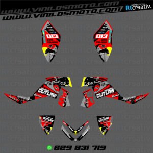 ADHESIVOS Y PEGATINAS DE VINILO PARA POLARIS OUTLAW 525 Rt001-05