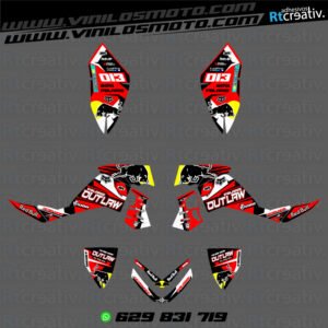 ADHESIVOS Y PEGATINAS DE VINILO PARA POLARIS OUTLAW 525 Rt001-06