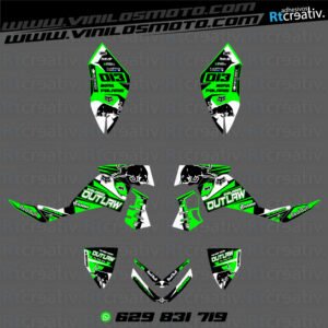 ADHESIVOS Y PEGATINAS DE VINILO PARA POLARIS OUTLAW 525 Rt001-07