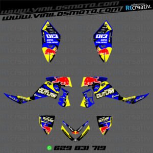 ADHESIVOS Y PEGATINAS DE VINILO PARA POLARIS OUTLAW 525 Rt001-10