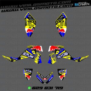 ADHESIVOS Y PEGATINAS DE VINILO PARA POLARIS OUTLAW 525 Rt001-11