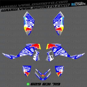 ADHESIVOS Y PEGATINAS DE VINILO PARA POLARIS OUTLAW 525 Rt001-12