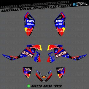 ADHESIVOS Y PEGATINAS DE VINILO PARA POLARIS OUTLAW 525 Rt001-14