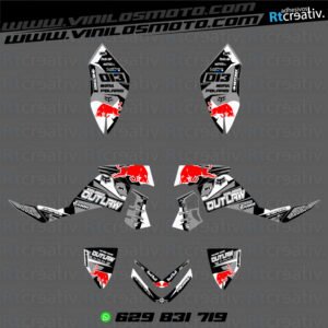ADHESIVOS Y PEGATINAS DE VINILO PARA POLARIS OUTLAW 525 Rt001-18