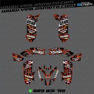 ADHESIVOS Y PEGATINAS DE VINILO PARA POLARIS PREDATOR 500 Rt001-02