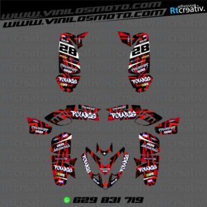ADHESIVOS Y PEGATINAS DE VINILO PARA POLARIS PREDATOR 500 Rt001-03