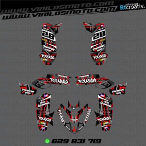 ADHESIVOS Y PEGATINAS DE VINILO PARA POLARIS PREDATOR 500 Rt001-08