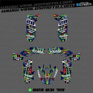 ADHESIVOS Y PEGATINAS DE VINILO PARA POLARIS PREDATOR 500 Rt001-14