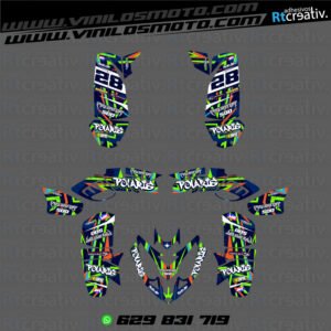 ADHESIVOS Y PEGATINAS DE VINILO PARA POLARIS PREDATOR 500 Rt001-15