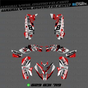 ADHESIVOS Y PEGATINAS DE VINILO PARA POLARIS PREDATOR 500 Rt003-01
