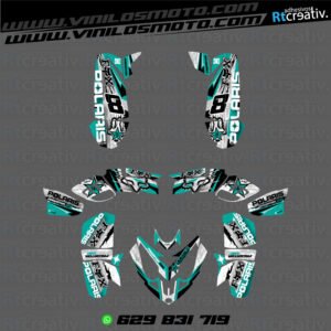 ADHESIVOS Y PEGATINAS DE VINILO PARA POLARIS PREDATOR 500 Rt003-06