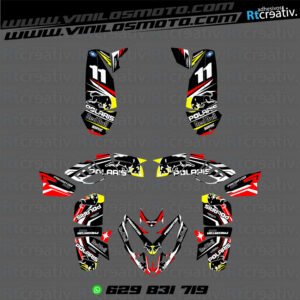 ADHESIVOS Y PEGATINAS DE VINILO PARA POLARIS PREDATOR 500 Rt004-10