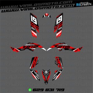 ADHESIVOS Y PEGATINAS DE VINILO PARA YAMAHA RAPTOR 350 Rt001-01