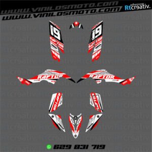 ADHESIVOS Y PEGATINAS DE VINILO PARA YAMAHA RAPTOR 350 Rt001-02