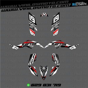 ADHESIVOS Y PEGATINAS DE VINILO PARA YAMAHA RAPTOR 350 Rt001-18