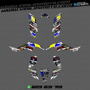 ADHESIVOS Y PEGATINAS DE VINILO PARA YAMAHA RAPTOR 350 Rt002-04