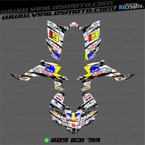 ADHESIVOS Y PEGATINAS DE VINILO PARA YAMAHA YFZ 450 Rt003-02