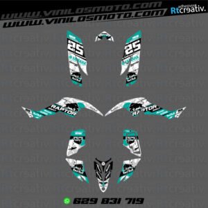 ADHESIVOS Y PEGATINAS DE VINILO PARA YAMAHA RAPTOR 350 Rt004-05